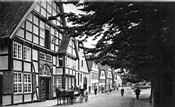 Ansicht um 1950 -  Das Haus Malz in der »Langen Straße«