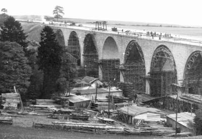 1938/39 - Baustelle Talbrücke Steinegge