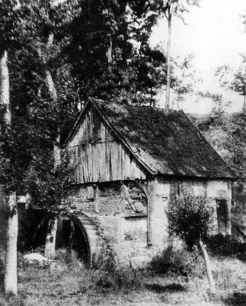 um 1900 - Eine Rarität ist dieses Bild von Wilhelm Normann, das die Wassermühle des Hardenhofes zeigt. 