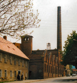 Noch vorhandene Gebäude der früheren Dierig-Werke