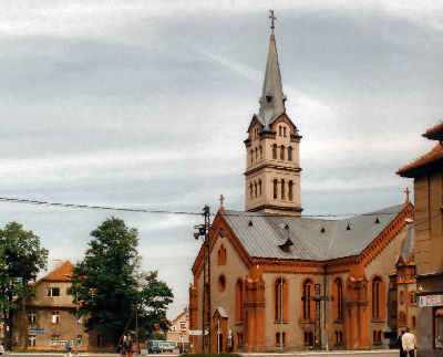 Die heute katholische Kirche im heutigen Bielawa